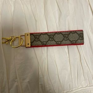 Upcycled Gucci keychain